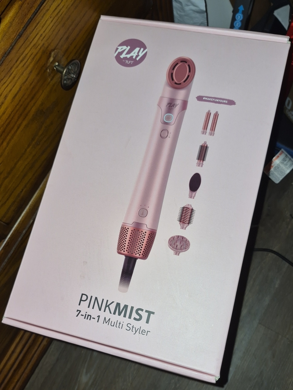 PLAY by Tuft PinkMist 7-in-1 Multi Styler - New.